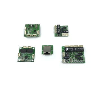 Mini PCB anahtar modülü PCB OEM modülü mini boyutu 3/4/5 Port Ağ Anahtarları PCB kartı mini ethernet anahtar modülü 10/100Mbps