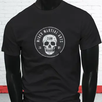 Moda MMA Kafes Mücadele Fighter Eğitim T-Shirt. Yaz Pamuk O-Boyun kısa kollu erkek tişört Yeni S-3XL