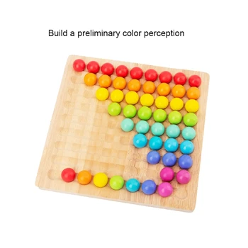 Montessori Ahşap eğitici oyuncak Çocuklar Eşleşen Eller Beyin Eğitim Klip Boncuk Bulmaca Kurulu Matematik Oyunu Okul Öncesi Oyuncak