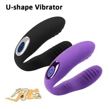 OLO Sessiz Çift Motorlu U Şekli G Spot Vibratör Kablosuz Uzaktan Kumanda Klitoris Vibratör Stimülasyon Seks Oyuncak Kadınlar için Çift Oyun