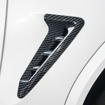 Otomatik Karbon Fiber Çamurluk Yan Hava Firar Trim Sticker BMW X3 G01 2017 2018 Yeni Stil Krom Gümüş ABS Araba Styling Aksesuarları