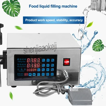 Otomatik sıvı dolum makinesi Şarap kantitatif konserve makinesi Küçük CNC İçecek sirke soya sosu meyve suyu dolum makinesi