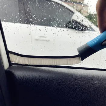 Otomobiller Kapı Pencere sızdırmazlık bandı Temizleme Fırçaları Çok Amaçlı El Oluk Boşluk Temizleme Araçları Mavi Renk