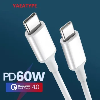 PD 60W USB C Tipi C Kablo QC 3.0 Hızlı Şarj 4.0 Veri Kablosu Hızlı samsung için şarj Xiaomi Macbook Pro USB C Kablosu