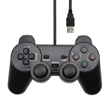 PS2 PC İçin 100 adet Kablolu USB Denetleyici Gamepad