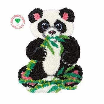 Panda Mandalı kanca kilim kitleri Dikiş iplikleri Halı nakış yastık halı halı setleri nakış dikiş ipliği Çapraz dikiş El Sanatları