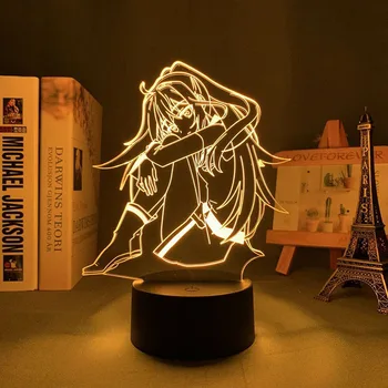 Plastik Anılar Anime figürü 3d Led yatak odası için lamba Uyuz gece ışıkları çocuk Odası Dekor Festivali Hediye