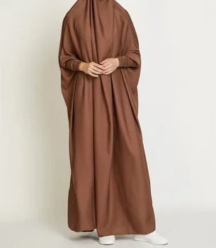 Ramazan Bayram Namazı Konfeksiyon Dubai Abaya Müslüman Başörtüsü Elbise Kaftan İslam Giyim Abayas Elbiseler Kadınlar için Robe Musulman Femme