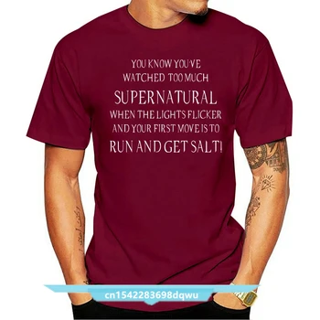 RetroGame Biliyorsun İzledim Çok Fazla Supernatural Zaman ışıkları FLİ özel tişört