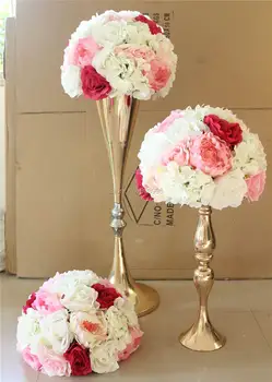 SPR mix Pembe serisi yapay gül düğün çiçek duvar zemin yol kurşun çiçek masa centerpiece çiçek topu parti pazarı için