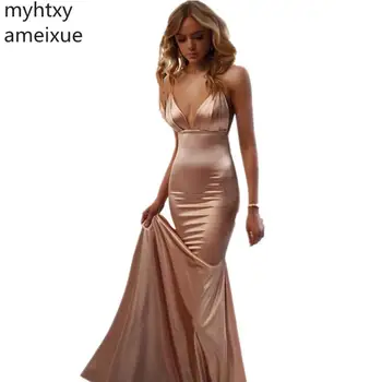 Seksi Sapanlar Uzunluk Ucuz Artı Boyutu gece elbisesi Elbiseler Kadınlar İçin Balo Parti Törenlerinde Mermaid Saten Robe De Soiree Hi Düşük Elbise