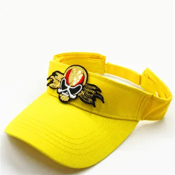 Sequins kafatası nakış Siperliği beyzbol şapkası Ayarlanabilir Snapback kap erkekler ve kadınlar için 20