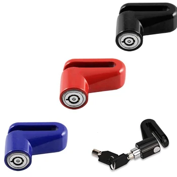 Sertleştirilmiş Metal Bisiklet Güvenlik Disk Kilidi disk fren Kilidi 7mm Pin 2 Tuşları ile, Bisikletler için, Motosikletler, Kırmızı, Siyah, Mavi