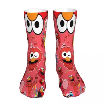 Sevimli Kawaii Susam Sokağı 80 bebek Karikatür Çorap Çorap Erkekler Kadınlar Polyester Çorap Özelleştirilebilir Tasarım