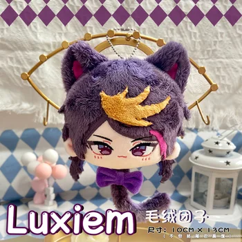 Stokta Anime Luxiem Vox Shoto Ike Mysta Luca Shu 10 cm Peluş Mini Bebek Oyuncak Yumuşak Sevimli Çanta Kolye Oyunu Cosplay Sahne