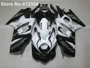 Sıcak satış Suzukı GSXR 1000 07 08 beyaz siyah motosiklet kaporta kiti GSXR1000 2007 2008 RY27
