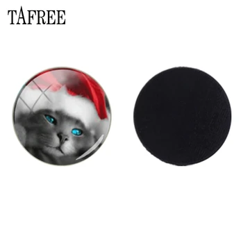 TAFREE Güzel Hayvan Kedi Manyetik Buzdolabı Sticker Charms 25mm Cam Boncuk Buzdolabı Mıknatısı Yapımı bulguları