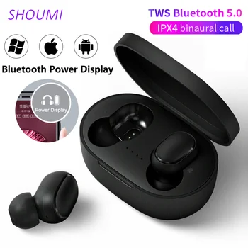 TWS Kulaklık Bluetooth Kulaklık kablosuz kulaklık Xiaomi Redmi İçin Gürültü Önleyici Kulaklıklar Mic İle A6S A6Lite Şarj Kutusu ile