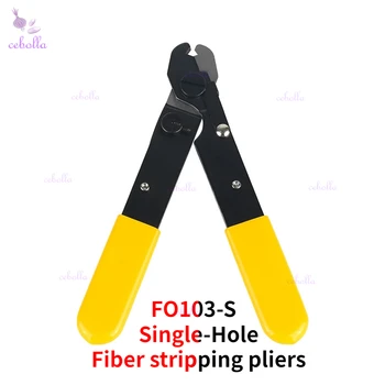 Toptan FO103-S Tek delikli Fiber sıyırma pensesi Tel stripper Fiber Optik kablo striptizci kelepçesi