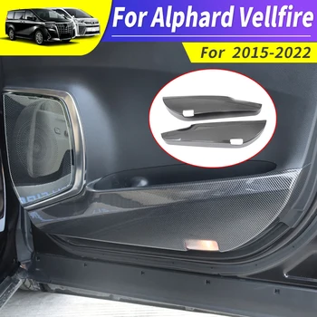 Toyota için uygun 2015-2021 Alphard Vellfire30 Araba Kapı Kickplate Araba Kapı Koruyucu Ped Modifikasyon Aksesuarları