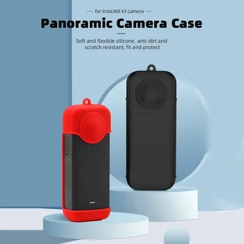 Toz geçirmez Spor Kamera Koruyucu Kabuk Anti Kayma Lens Ekran Koruyucu Kordon Değiştirme Çizilmeye Dayanıklı Insta360 X3