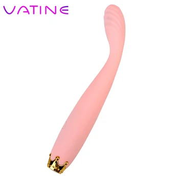 VATINE 10 Hız AV Sopa Vibratör Orgazm Flört Kalem Meme Klitoris Stimülatörü Vibratör vajina masaj aleti Kadınlar için Seks Oyuncakları
