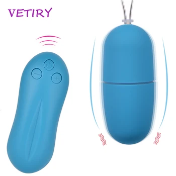 VETIRY Güçlü kurşun vibratör Kablosuz Uzaktan G-Spot Masaj Klitoris Stimülatörü Titreşimli Yumurta 20 Hız Seks Oyuncakları Kadınlar için