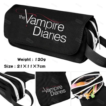 Vampire Diaries Büyük Kapasiteli Kalem Kutusu Okul Malzemeleri Kırtasiye Hediye Okul Araçları Kalem Çantası Okula Geri Sunulan