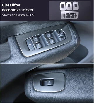 Volvo için XC60 2010-2018 ABS krom Cam kaldırıcı dekoratif sticker 4 adet