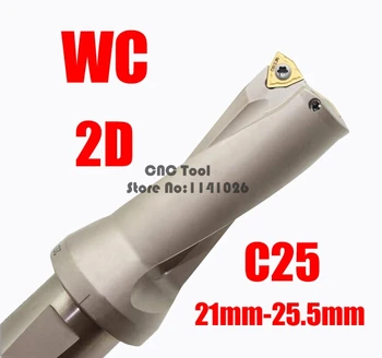 WC SP C25 2D 21 22 23 24 25.5 mm Endekslenebilir U Sondaj hızlı MATKAP Ucu Sondaj Aracı Bakın WCMT ınsert
