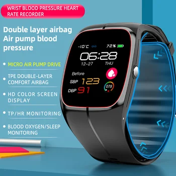 XiaoMi hava pompası Tam Sarılmış Simetrik Hava Yastığı Kan Basıncı akıllı spor takip saati Erkekler Kadınlar Vücut Sıcaklığı Smartwatch