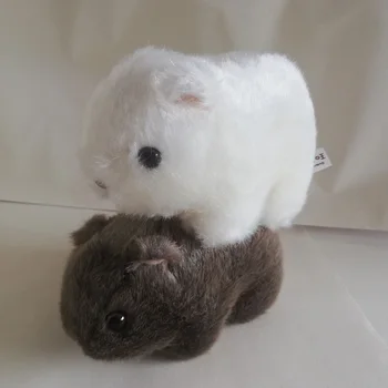 Yaklaşık 18 cm Gri Veya Beyaz Fare peluş oyuncak Hamster Yumuşak Bebek Bebek Oyuncak Erkek Ve Kız Oyuncaklar Doğum Günü Noel Hediye h1300