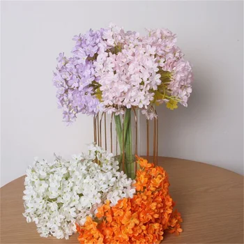 Yapay çiçek Sahte Çiçek Ortanca Buket noel ev dekorasyonu Parti Ofis Oturma Odası Düğün Dekorasyon Aksesuarları