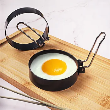 Yapışmaz Sprey Boya Kalınlaşmış Yuvarlak Yumurta Omlet Omlet Kalıp Katlanabilir Depolama Omlet Halka Yumurta Kalıp Mutfak Eşyaları