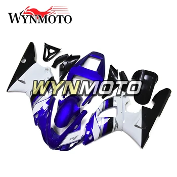 Yeni ABS Enjeksiyon Plastik Motosiklet Komple Yamaha YZF1000 R1 Yıl 1998 1999 YZF r1 98 99 Vücut Kitleri Mavi Beyaz