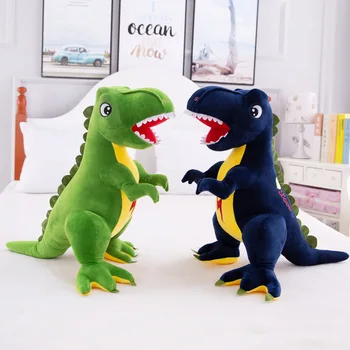 Yeni Dev Sevimli Dolması Dinozor peluş oyuncak Aşağı Pamuk sarılma yastığı Karikatür Tyrannosaurus Rex Bebekler Çocuklar için çocuklar için doğum günü hediyesi
