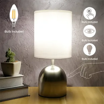 Yeni LED Göz Koruması masa lambası Takılabilir ve Dokunmatik Karartma Gece Lambası Oturma Odası Yatak Odası Başucu Lambası Dekorasyon