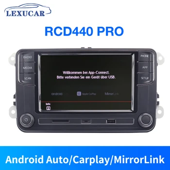 Yeni MIB RCD440 Pro Carplay Araba Radyo Android Otomatik 6RD 035 187B Bluetooth Ana Ünite VW Passat B5 B6 Golf 5 6 Jetta MK5 6 CC