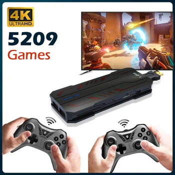Yeni PAP1 Retro Oyun Konsolu 4K HD Mini Oyun Kutusu Taşınabilir TV Oyun Oyuncu Dahili 5209 Oyunları PS1 / GB 2.4 G Kablosuz Denetleyici