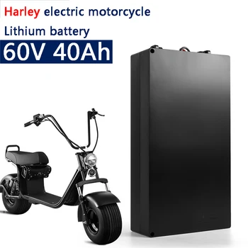Yeni su geçirmez 60V 40Ah lityum iyon batarya 60v 30Ah 20Ah için 1500W 2000W motorsiklet citycoco X7 X8 X9 scooter + 3A şarj cihazı