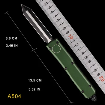 Yeşil Taktik MT Utx DE / SE Renkli Otf Cep Bıçaklar D2 sabit Bıçak alüminyum sap Avcılık Kamp Survival EDC Araçları