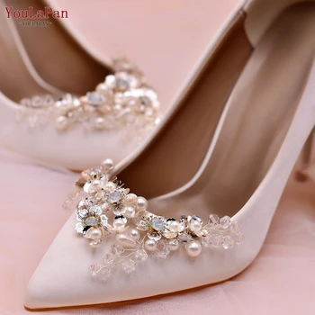YouLaPan X22 2 adet / grup Kristal Ayakkabı Toka Kadın Ayakkabı Süslemeleri Ayakkabı Klipler Gelin Charm Dekor Moda Ayakkabı Aksesuarları
