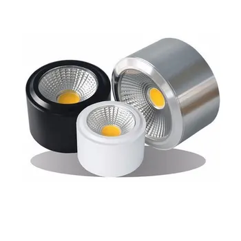 Yüzeye Monte LED Downlight 5W 7W 9w 12W LED tavan lambası ımmable LED COB spot fikstür tavan asılı + led sürücü