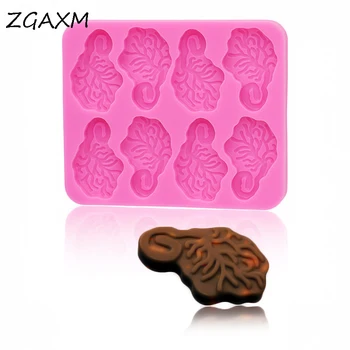 ZG1047 Bebek plasenta şekli çikolatalı kek silikon kalıpları DIY el yapımı akik üretim zanaat kalıp mutfak pişirme fondan kalıp