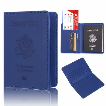 ZOVYVOL Evrensel Seyahat Pasaport Kapağı Kadın Erkek Pu Deri Pasaport Kılıfı Rfıd Pasaport Tutucu Tasarımcı Seyahat Kapak Kılıf