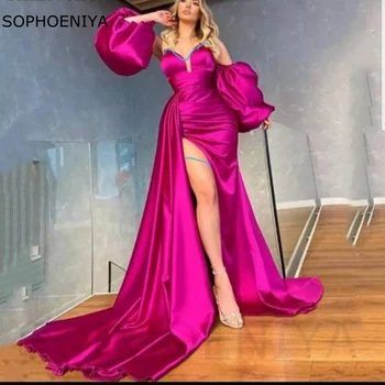 Zarif Sevgiliye Mermaid abiye kadınlar için 2023 Yüksek Yarık Seksi Parti balo kıyafetleri Vestidos de fiesta gece elbisesi