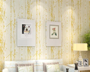 beibehang Manzara Çalışması dokunmamış Duvar Kağıdı 3D Basit Modern Oturma Odası Düz Ağaç Yatak Odası Arka Plan kağıt papel de parede