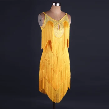 kadın Latin dansı için yeni Latin elbise