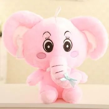 sevimli yaratıcı fil oyuncak Dolması karikatür pembe fil hediye bebek yaklaşık 40 cm 0216
