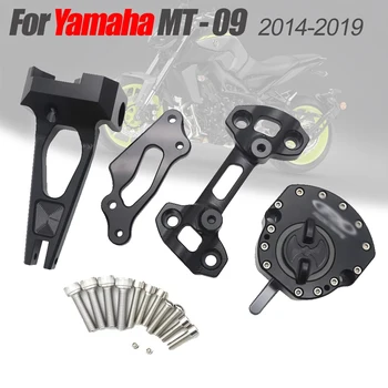 yamaha MT 09 FZ 09 2014-2019 CNC MT09 FZ09 Ters Güvenlik Direksiyon Damperi Montaj Aparatı ile 2018 2017 2016 2015